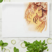 Ungewöhnlich, künstlerischer Toter Vogel Geschirrtuch (Gefaltet)