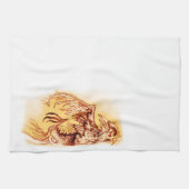 Ungewöhnlich, künstlerischer Toter Vogel Geschirrtuch (Horizontal)