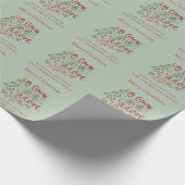 Ungewöhnlich ließ uns verehren Ihn Name Frohe Weih Geschenkpapier (Ecke)