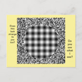 Ungewöhnlich, seltsame optische Illusion Postkarte (Vorderseite)