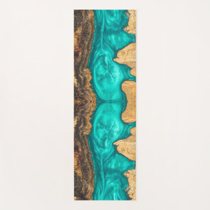Ungewöhnlich simuliertes Holz, Resin, Epoxy Yogamatte