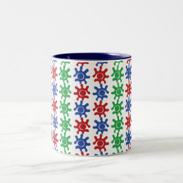 Ungewöhnliche abstrakte Muster-Tasse Zweifarbige Tasse