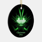 Ungewöhnliche Alien Feiertage Ornament mit Jahr (Rechts)