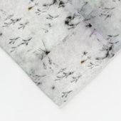 Ungewöhnliche Bird Foot Print Fleece Blankon (Ecke)