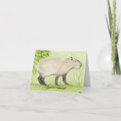 Ungewöhnliche Capybara Card Karte (Vorderseite)