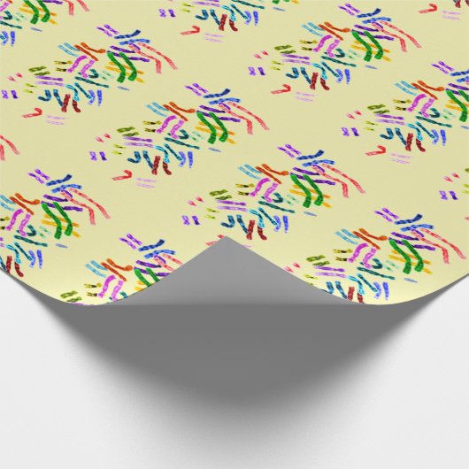 Ungewöhnliche Chromosomen DNA Designer Packpapier (Ecke)