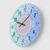 Ungewöhnliche Dekoration der Keramik - Vintag Große Wanduhr (Winkel)