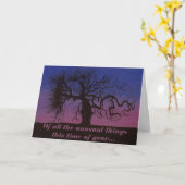 Ungewöhnliche Dinge Halloween-Karte Karte (Gelbe Blume)