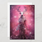 Ungewöhnliche dunkelrosa Weihnachtskarten Feiertagskarte (Vorne/Hinten)