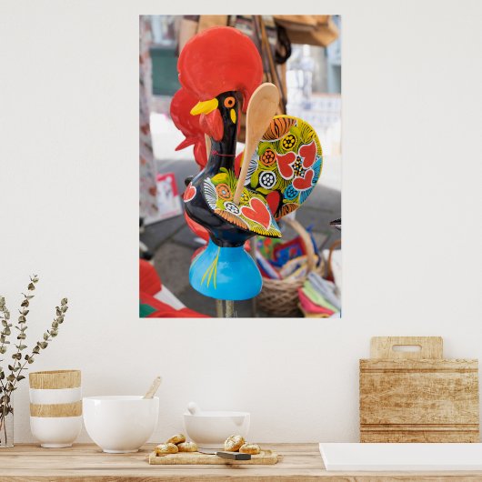 Ungewöhnliche Erholung des Hühnerlöffels Poster (Küche)