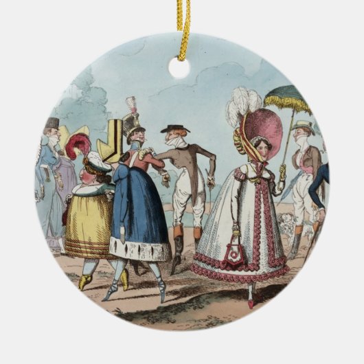 Ungewöhnliche Fashions Keramikornament (Vorne)