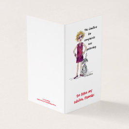 Ungewöhnliche Feiertage Gruß rote Aquarellkarikatu