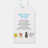 Ungewöhnliche Geschenkmarke - kümmern Sie sich um Geschenkanhänger (Rückseite)