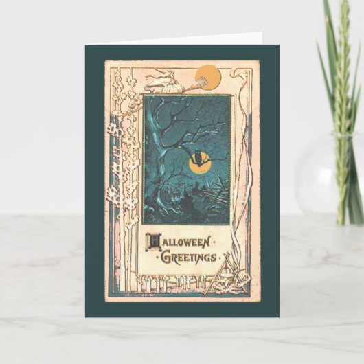 Ungewöhnliche Halloween-Grußkarte Karte (Vorderseite)