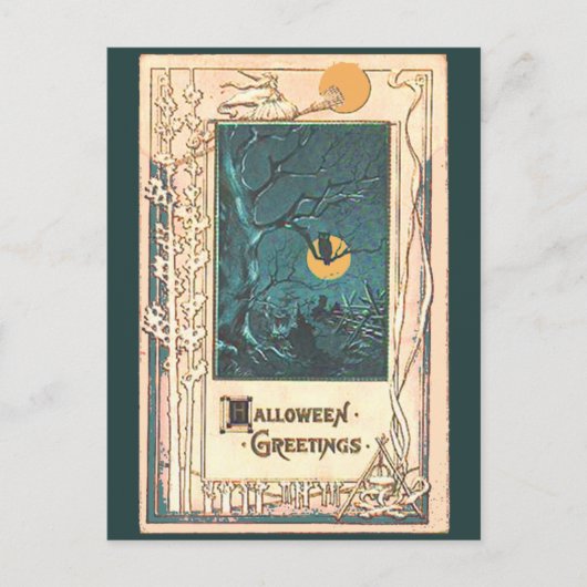 Ungewöhnliche Halloween-Grußkarte Postkarte (Vorderseite)