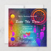 Ungewöhnliche Hochzeit des Wiccan Magic rettet das Magneteinladung (Vorderseite)