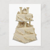 Ungewöhnliche Hochzeitstorte Postkarte (Vorderseite)