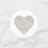 Ungewöhnliche hübsche Hochzeitskonfetti personalis Konfetti (Klein Vorderseite)