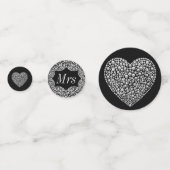 Ungewöhnliche hübsche Hochzeitskonfetti personalis Konfetti (Rückseiten)