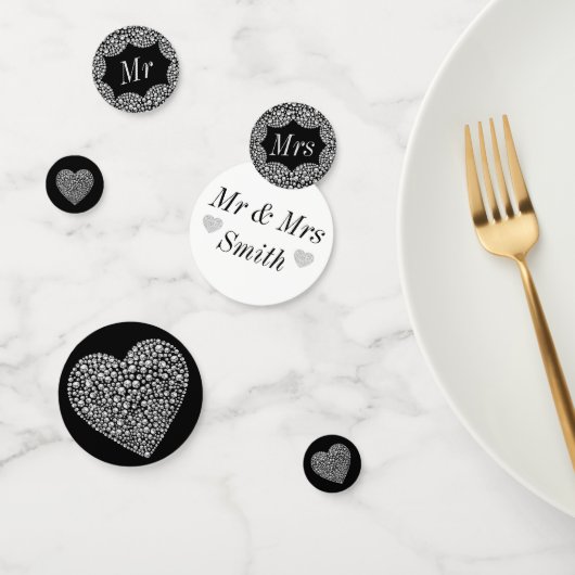 Ungewöhnliche hübsche Hochzeitskonfetti personalis Konfetti (Gruppe)