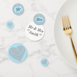 Ungewöhnliche hübsche Hochzeitskonfetti personalis Konfetti