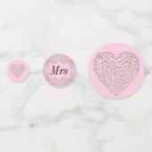 Ungewöhnliche hübsche Hochzeitskonfetti personalis Konfetti (Rückseiten)