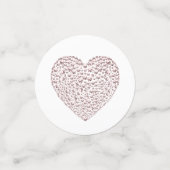 Ungewöhnliche hübsche Hochzeitskonfetti personalis Konfetti (Klein Vorderseite)