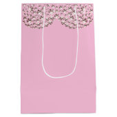 Ungewöhnliche hübsche personalisierte Hochzeitsges Mittlere Geschenktüte (Rückseite)