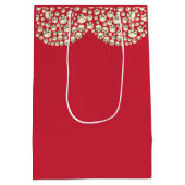 Ungewöhnliche hübsche personalisierte Hochzeitsges Mittlere Geschenktüte (Rückseite)