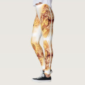 Ungewöhnliche Leggings künstlerischer Toter Vogel (Links)