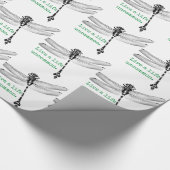 Ungewöhnliche Libelle Geschenkpapier (Ecke)