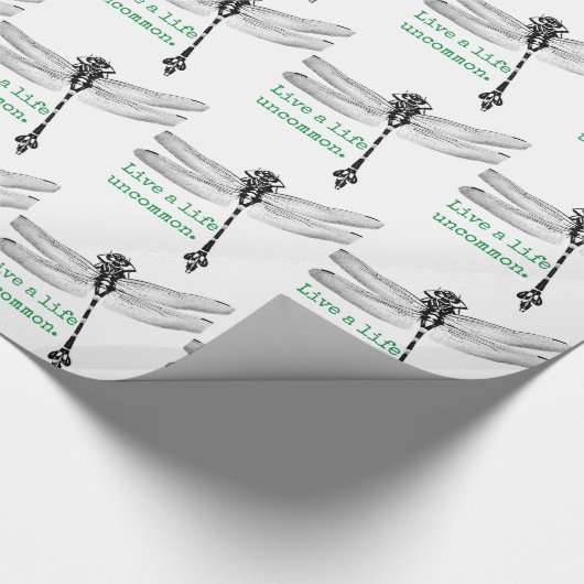 Ungewöhnliche Libelle Geschenkpapier (Ecke)