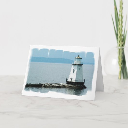 Ungewöhnliche Lighthouse-Grußkarte Karte (Vorderseite)