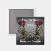 Ungewöhnliche Save the Date Magnet (Vorderseite/Rückseite)