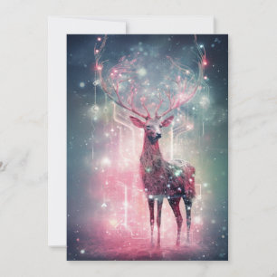 Ungewöhnliche, seltsame rosa Weihnachtskarten Feiertagskarte