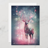 Ungewöhnliche, seltsame rosa Weihnachtskarten Feiertagskarte (Vorne/Hinten)