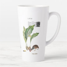 Ungewöhnliche Shellfish Latte Tasse, Weiße Keramik
