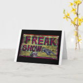 Ungewöhnliche Show-Vintage Fahne Karte (Gelbe Blume)