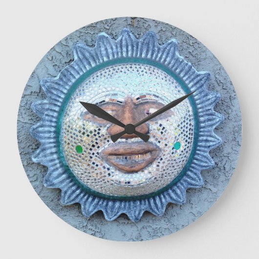 ungewöhnliche Sonnenuhr Große Wanduhr (Vorderseite)