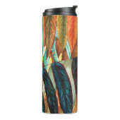 ungewöhnliche Stilistik Herbstblattfarben modern Thermosbecher (Nach links gedreht)