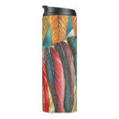 ungewöhnliche Stilistik Herbstblattfarben modern Thermosbecher (Nach rechts gedreht)