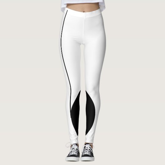 Ungewöhnliche stilvolle musikalische leggings (Vorderseite)