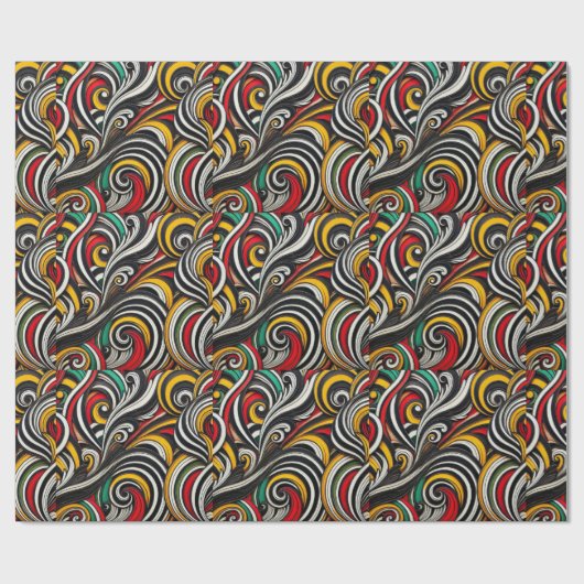 Ungewöhnliche Streifen Geschenkpapier (Flach)