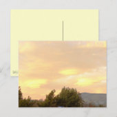 Ungewöhnliche Sunset Postkarte (Vorne/Hinten)