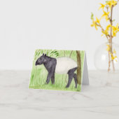 Ungewöhnliche Tapir-Karte Karte (Gelbe Blume)