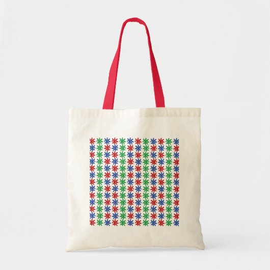 Ungewöhnliche Tasche mit abstraktem Muster (Vorne)