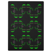 Ungewöhnliche Venus Flytrap Pattern Clipboard Klemmbrett (Rückseite)