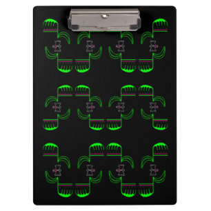 Ungewöhnliche Venus Flytrap Pattern Clipboard Klemmbrett