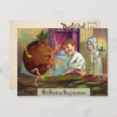 Ungewöhnliche Viktorianische Weihnachten Herzliche Postkarte (Vorne/Hinten)