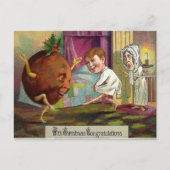 Ungewöhnliche Viktorianische Weihnachten Herzliche Postkarte (Vorderseite)